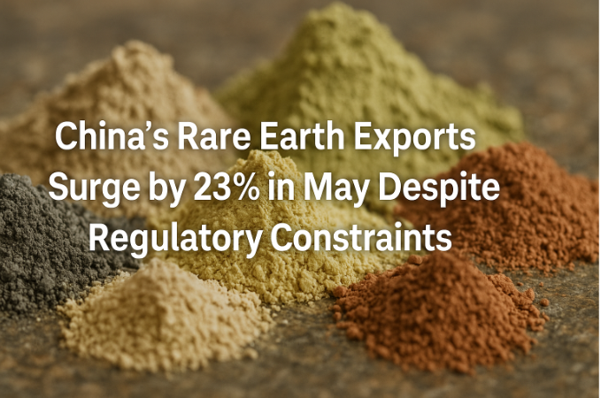 China’s Rare Earth Exports Surge by 23% in May Despite Regulatory Constraints